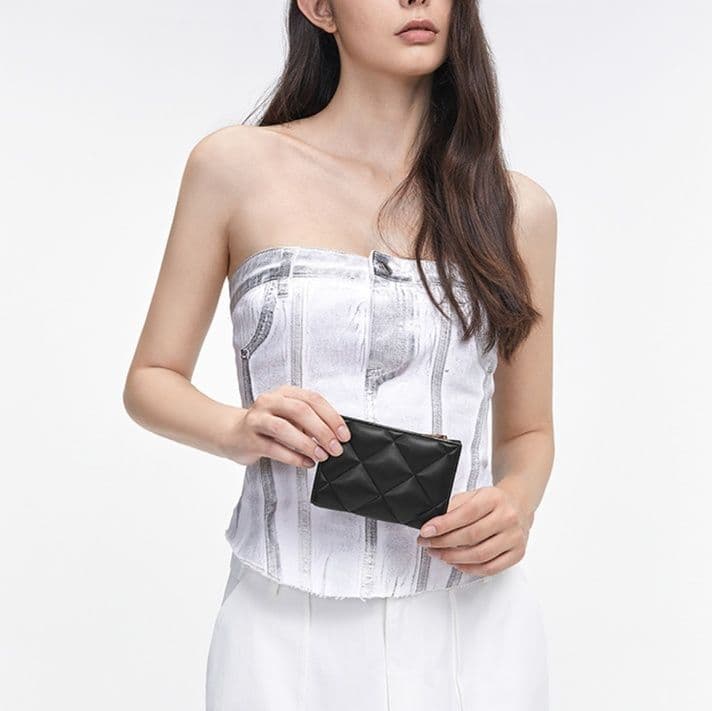 コンパクト 財布 キルティングデザイン ミニ財布