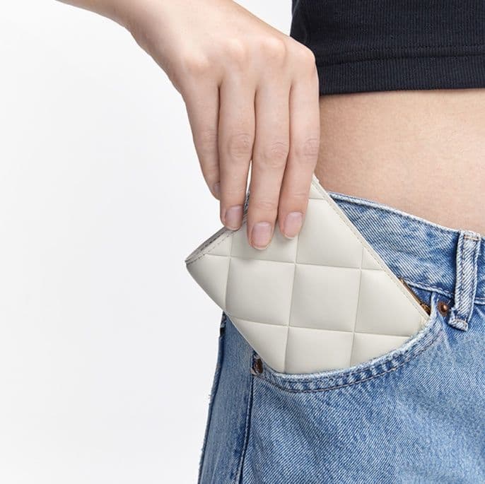 コンパクト 財布 キルティングデザイン ミニ財布