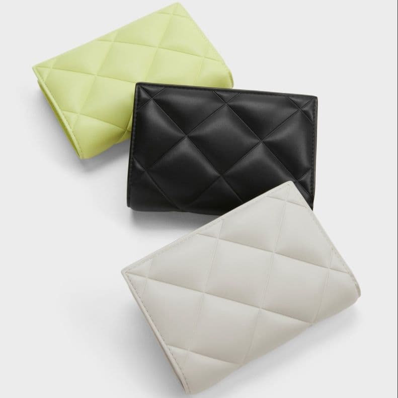 コンパクト 財布 キルティングデザイン ミニ財布