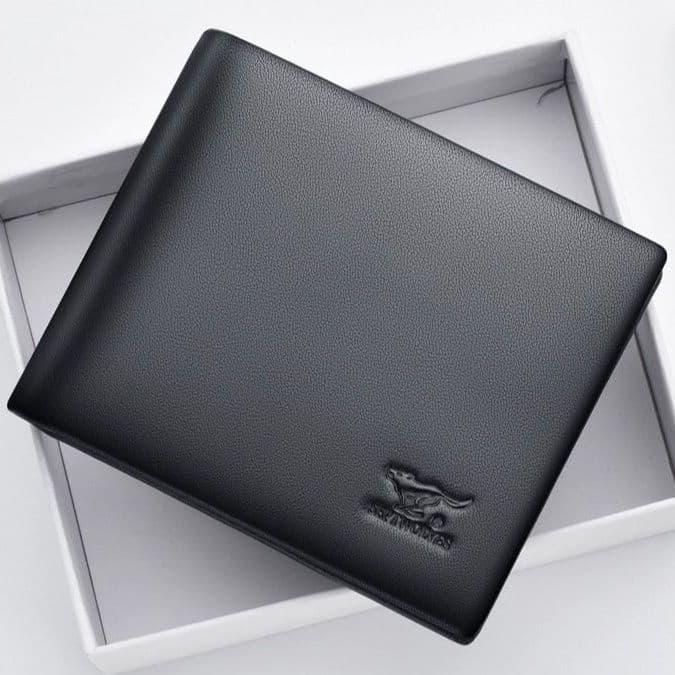 コンパクト 財布 上質革スリム二つ折り紳士財布