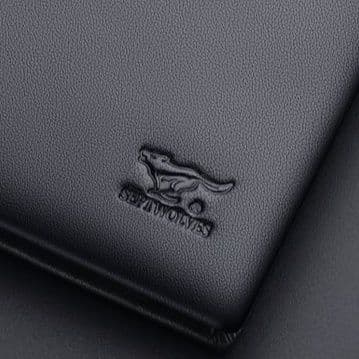 コンパクト 財布 上質革スリム二つ折り紳士財布