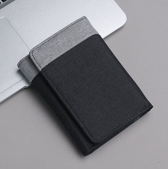 コンパクト 財布 スリム二つ折り 多機能ポケット財布
