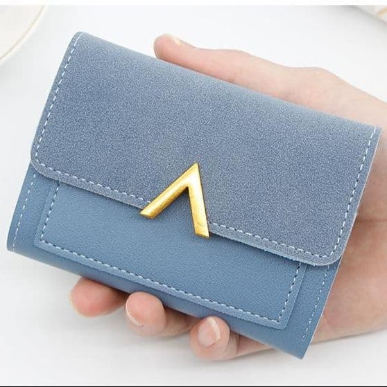 コンパクト 財布 幾何学デザイン三つ折りミニ財布