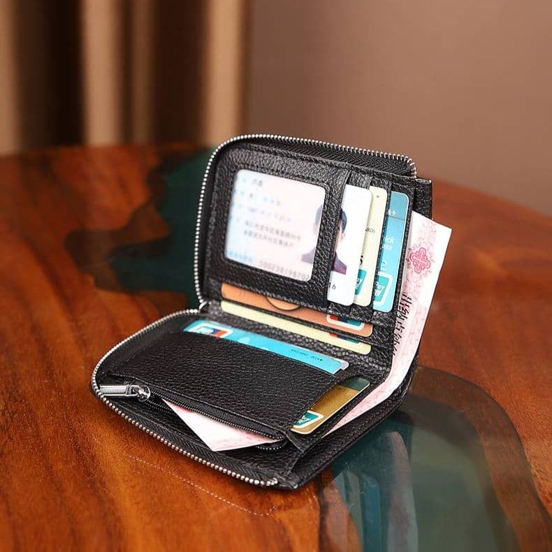 コンパクト 財布 多機能ジップアラウンド財布