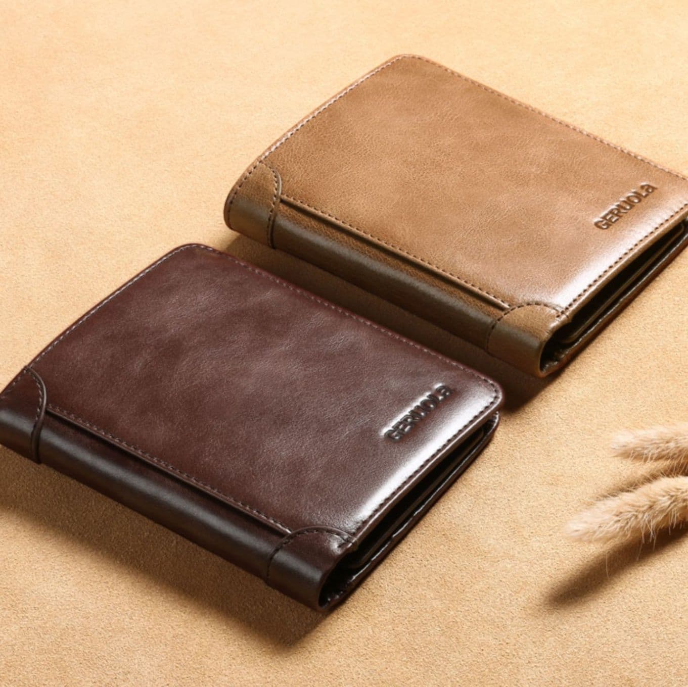 コンパクト 財布 本革二つ折り薄型コンパクト財布