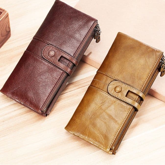 コンパクト 財布 本革二つ折り多機能長財布