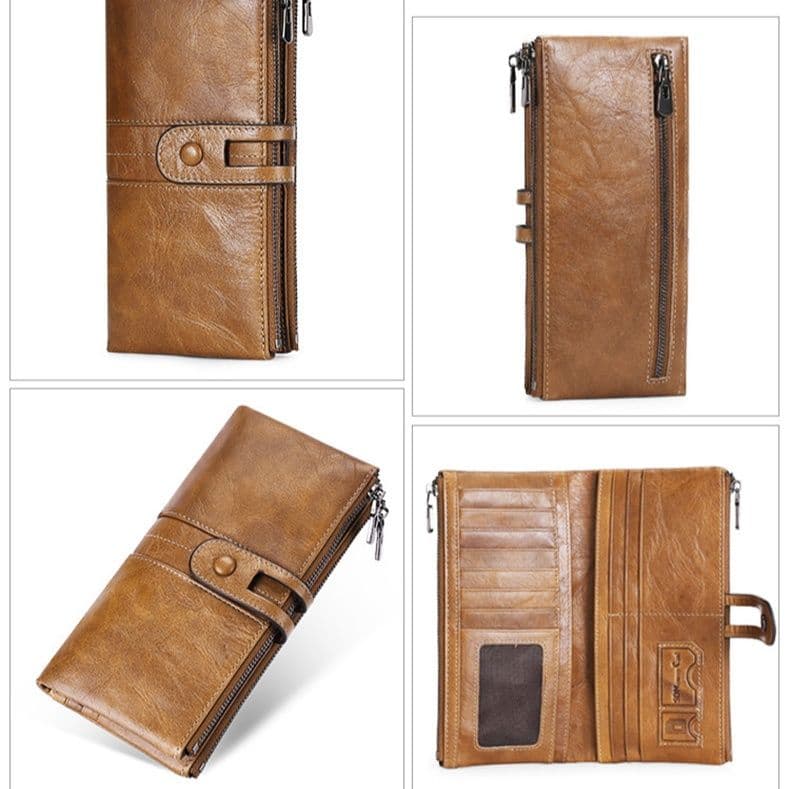 コンパクト 財布 本革二つ折り多機能長財布