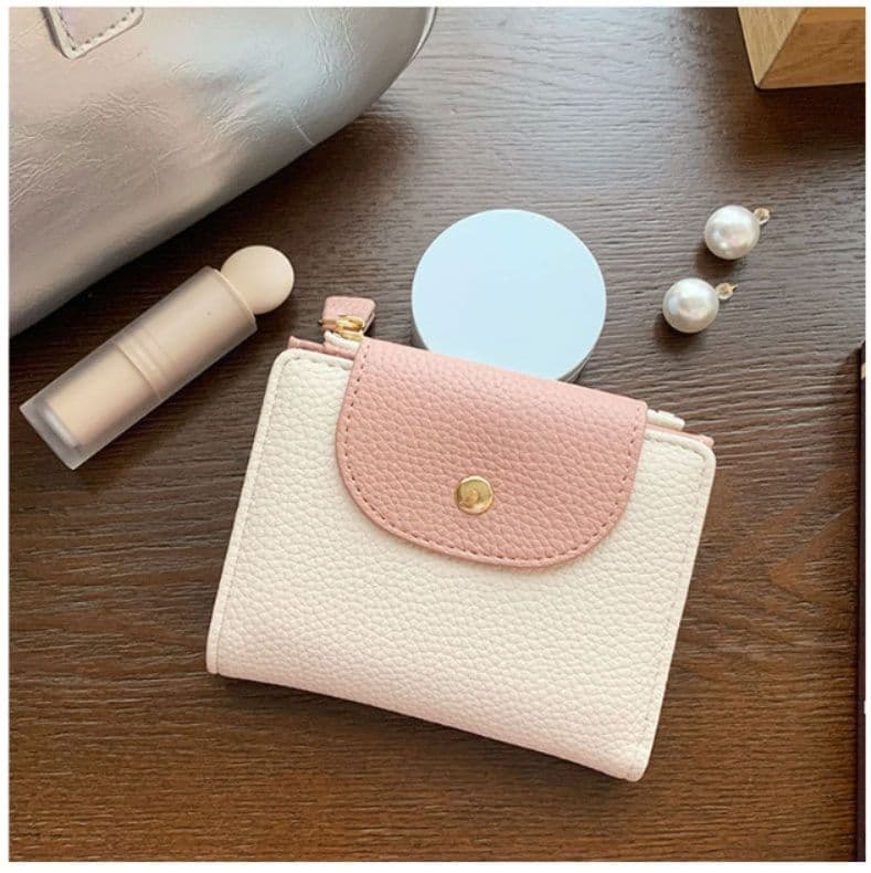 コンパクト 財布 レディース 二つ折り財布 軽量 小銭入れ付き 大容量