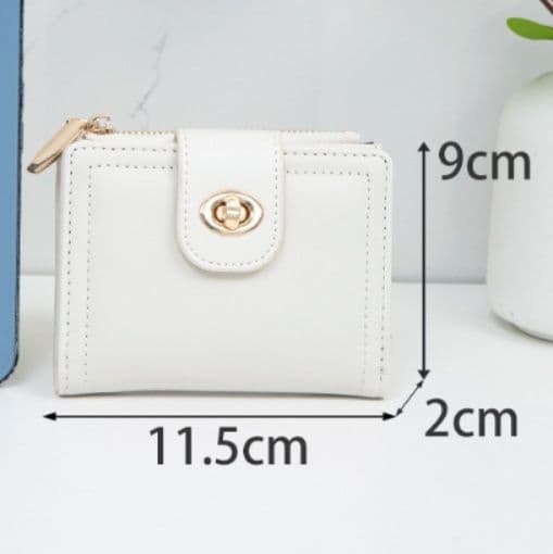 コンパクト 財布 レディース二つ折り財布 多機能カード収納 高級感小銭入れ