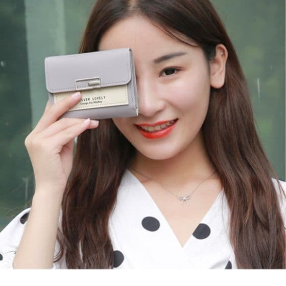 コンパクト 財布 レディース 高級感小さい財布カード収納付きコンパクト財布