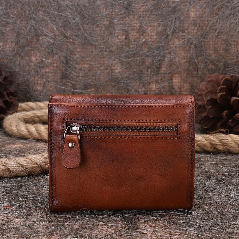 コンパクト 財布 三つ折り 本革職人の手作り三つ折り財布