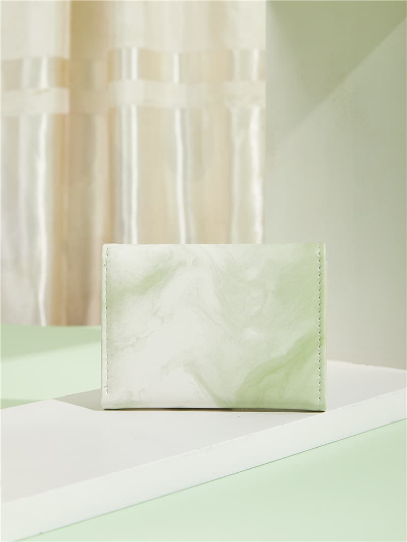 コンパクト 財布 大理石模様の三つ折りコンパクト財布