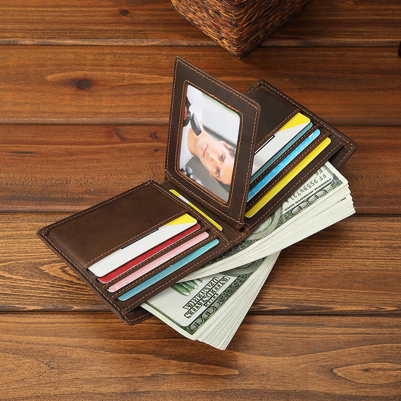 コンパクト 財布 職人技光る本革二つ折り財布