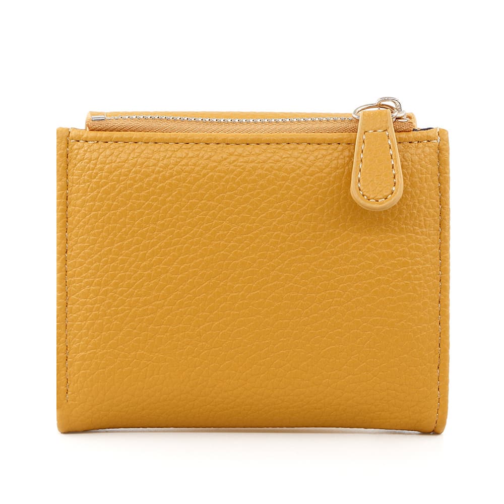 コンパクト 財布 なめし革シンプル三つ折りミニ財布