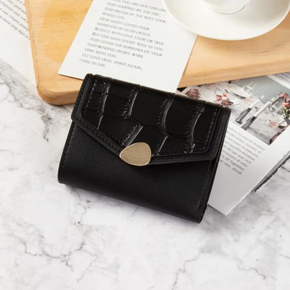 コンパクト 財布 レディース二つ折り財布コンパクト型押しミニ財布