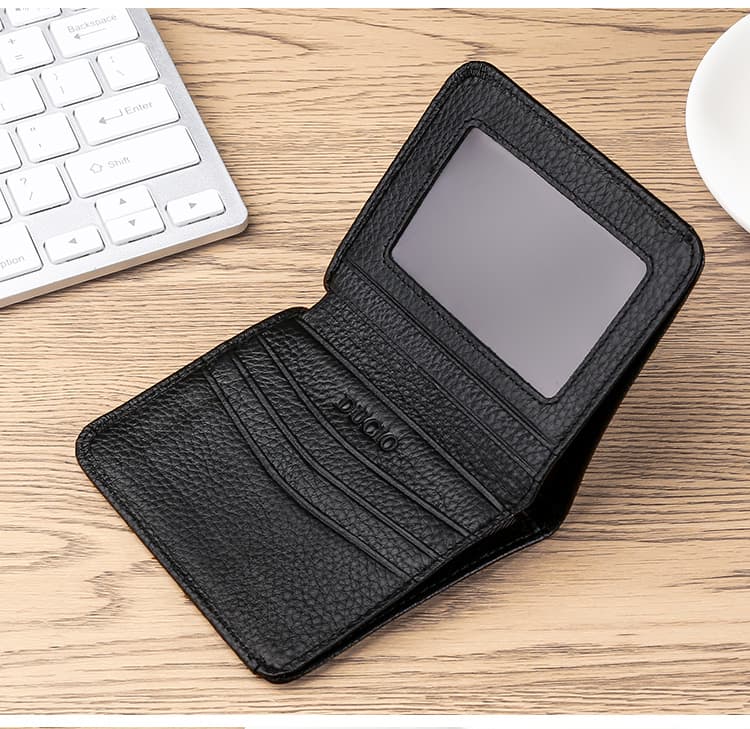 コンパクト 財布 薄型軽量な本革二つ折り財布