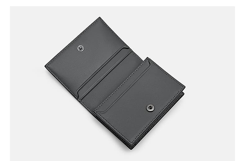 コンパクト 財布 上質な牛革コンパクト二つ折り財布