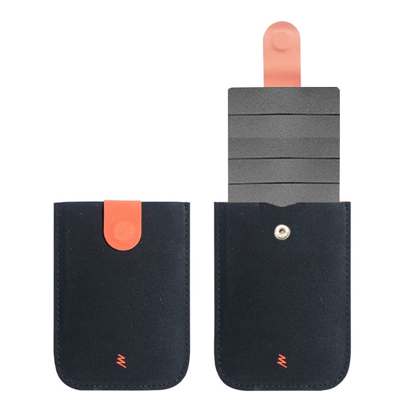 コンパクト 財布 薄型カード収納 スナップ留め 極小財布