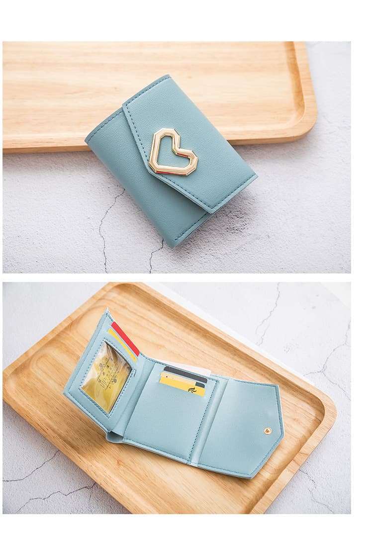 コンパクト 財布 メタルハート コンパクト三つ折り財布