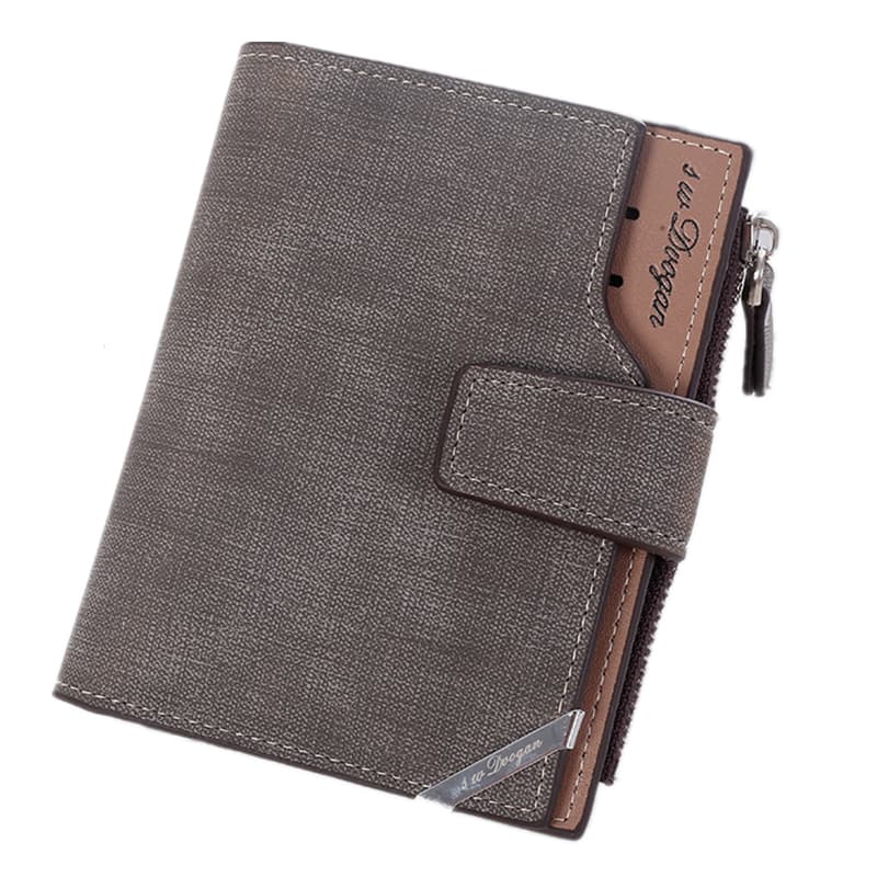 コンパクト 財布 多機能仕切り付き二つ折り短財布