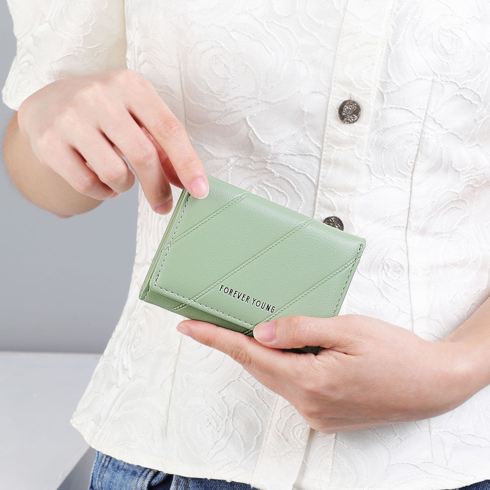 コンパクト 財布 三つ折り 上品三つ折りミニ財布