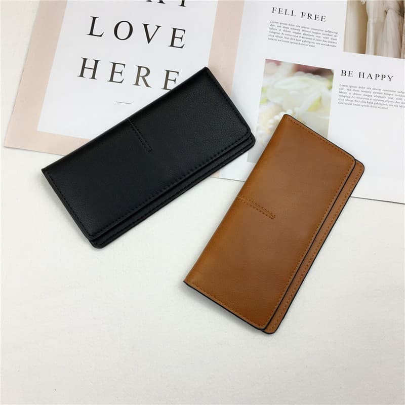 コンパクト 財布 上質な本革シンプル長財布