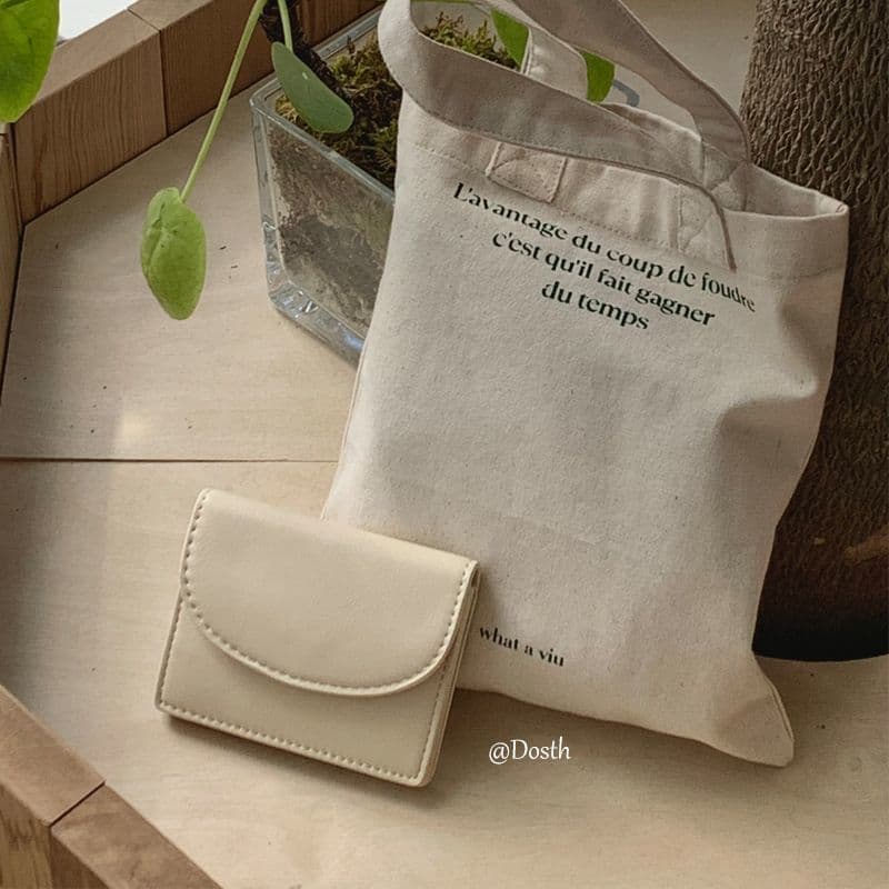 コンパクト財布 上質レザー極薄二つ折り財布