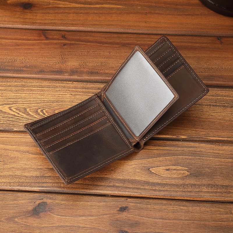 コンパクト 財布 職人技光る本革二つ折り財布