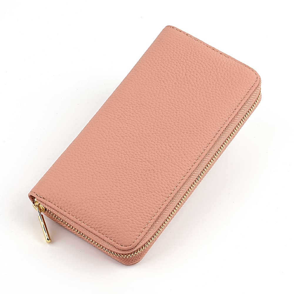 コンパクト 財布 上質レザー蛇腹式収納長財布