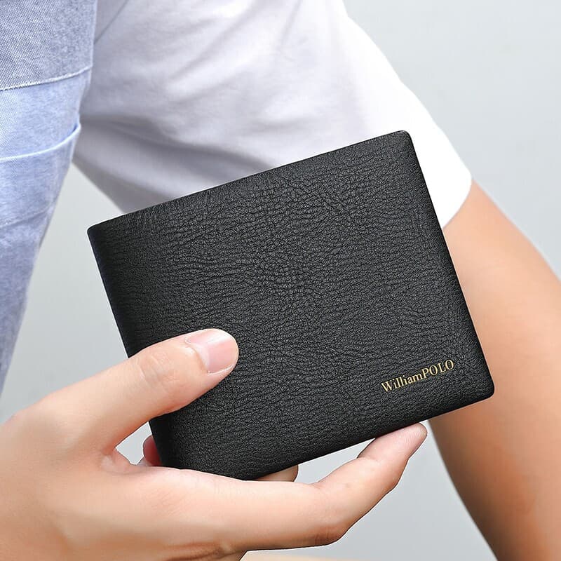 コンパクト 財布 上質な牛革使い コンパクト二つ折り財布