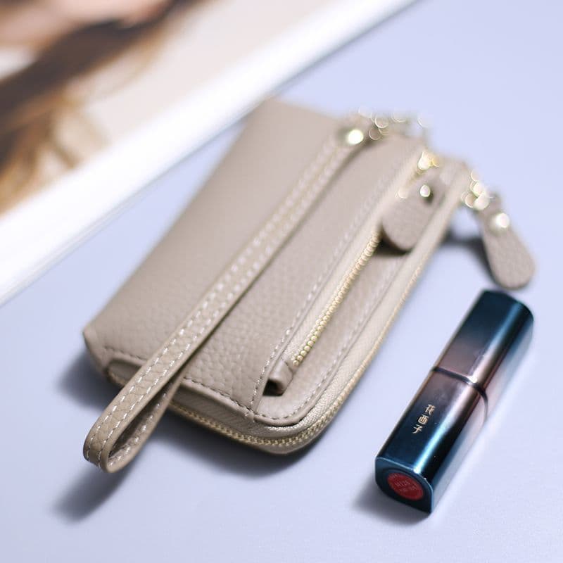 コンパクト 財布 上質な本革ミニ財布 多機能二つ折りコインケース