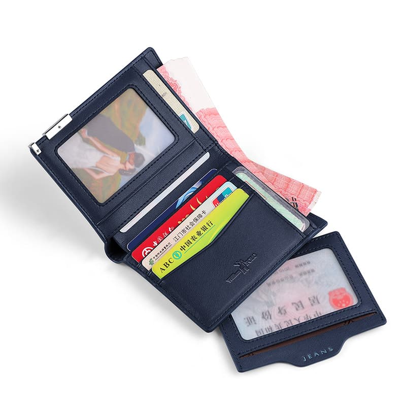コンパクト財布 洗練された薄型二つ折り財布