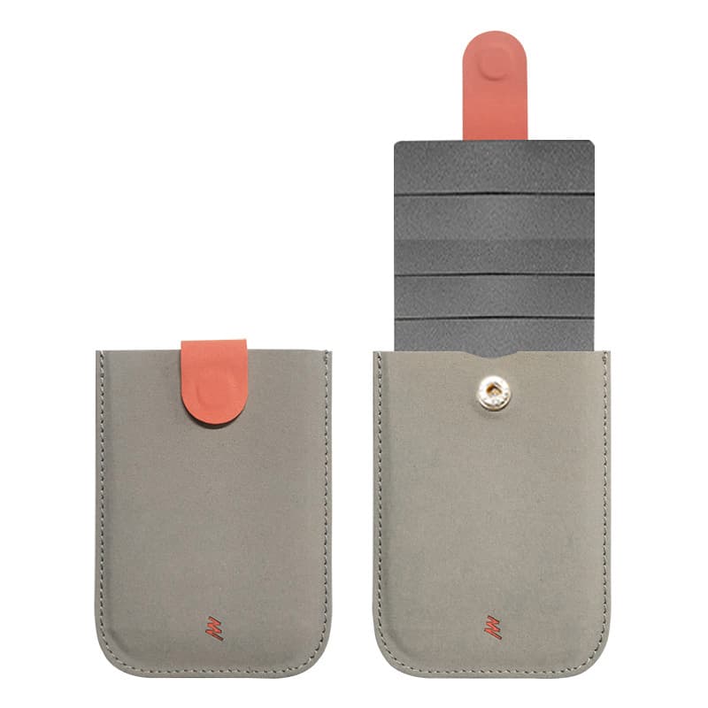 コンパクト 財布 薄型カード収納 スナップ留め 極小財布