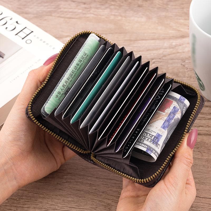 コンパクト 財布 多機能ジップミニ財布