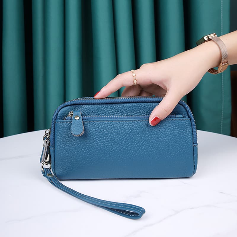 コンパクト 財布 多機能ポケット付き ソフトレザー財布