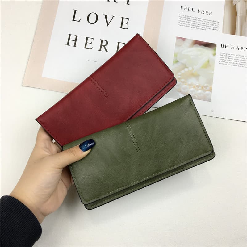 コンパクト 財布 上質な本革シンプル長財布