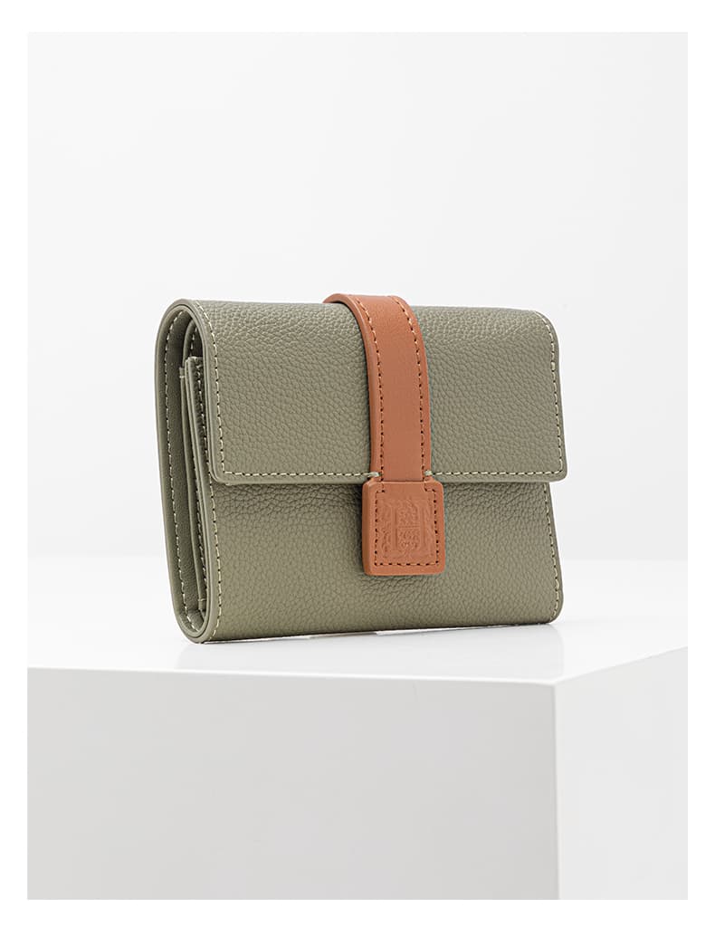 コンパクト 財布 三つ折り上質レザー ミニ財布