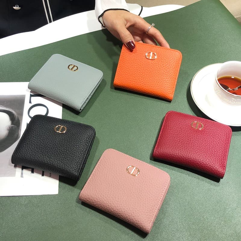 コンパクト財布 上質な質感 二つ折り ミニ財布