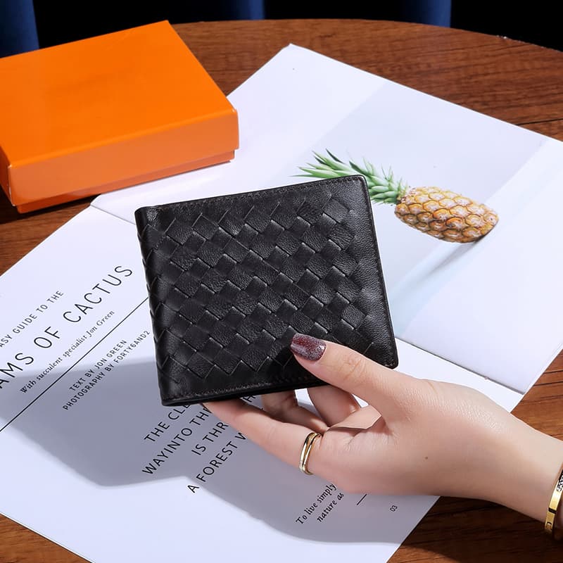 コンパクト 財布 メッシュ編み込み コンパクト財布