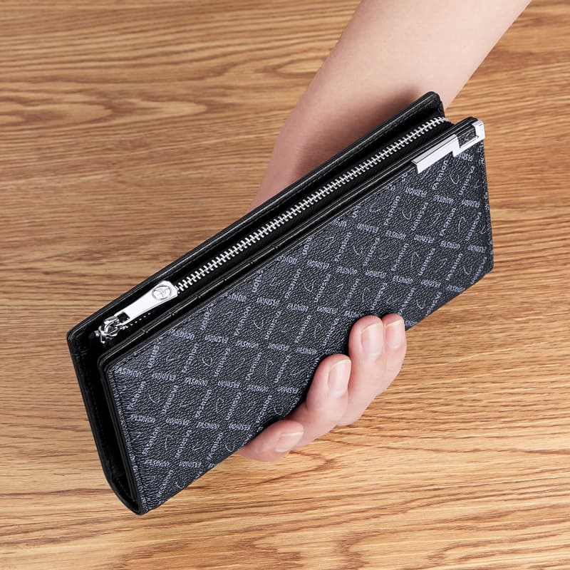 コンパクト 財布 格子柄スリム財布