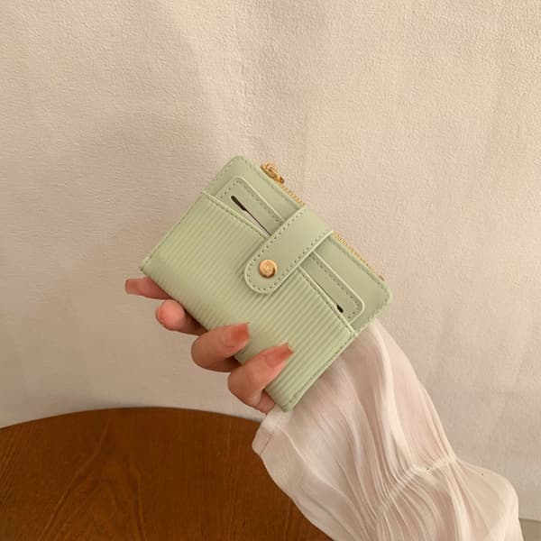 コンパクト 財布 レディース 小さな財布 折りたたみ コンパクト財布 縦しま