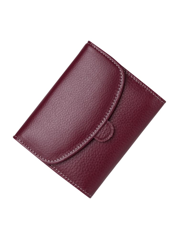 コンパクト 財布 上質な革素材の三つ折りミニ財布