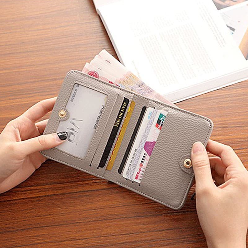 コンパクト 財布 シンプル上品コンパクト二つ折り財布