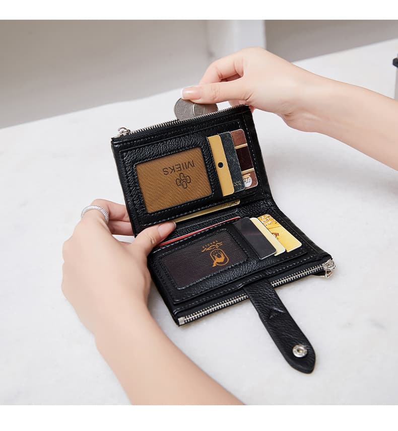 コンパクト 財布 レディース 上質革 スマート財布