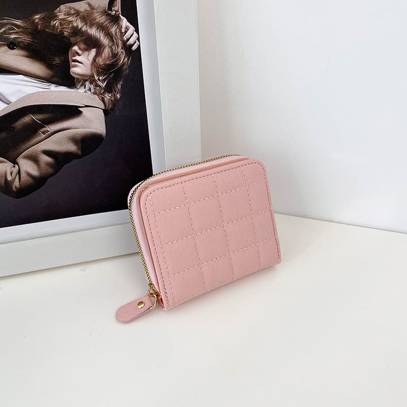 コンパクト 財布 キルティング ステッチ ミニ財布