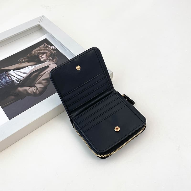 コンパクト 財布 キルティング ステッチ ミニ財布