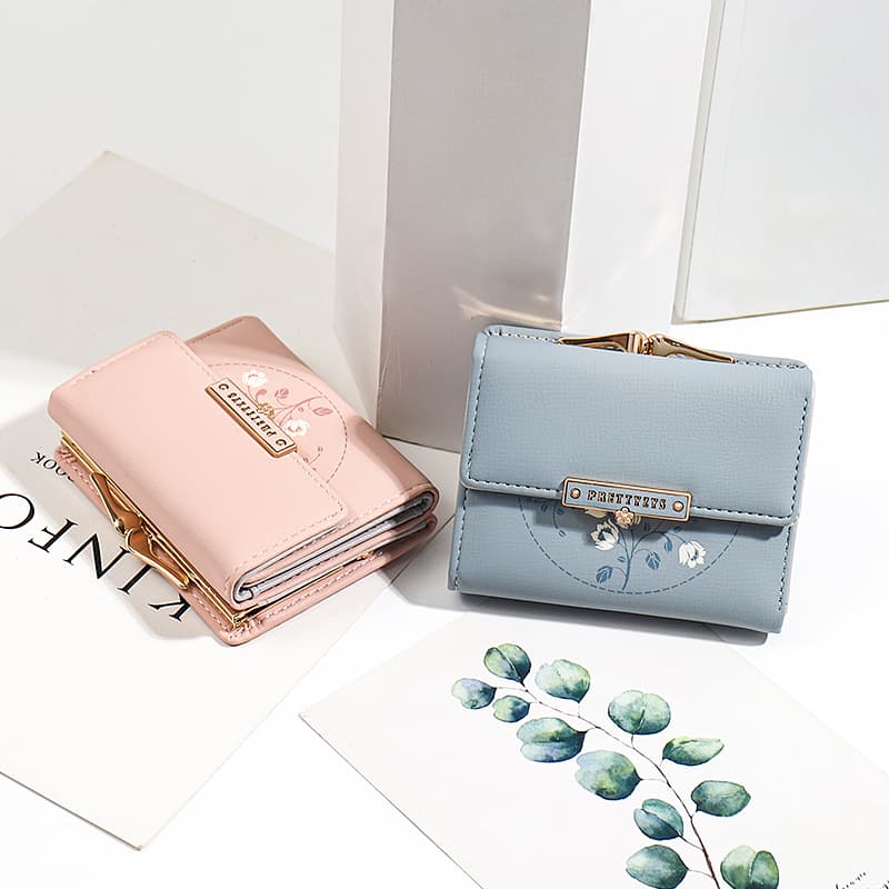 コンパクト 財布 花柄アンティーク調 コンパクト財布