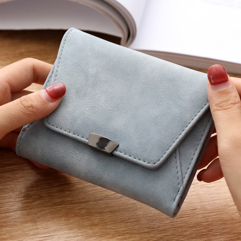 コンパクト 財布 三つ折り 上質な手触り 三つ折りミニ財布