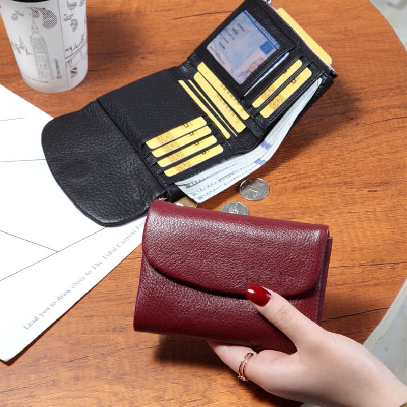 コンパクト財布 三つ折りコンパクト財布 多機能カードケース