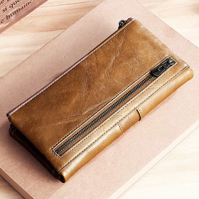 コンパクト 財布 本革二つ折り多機能長財布